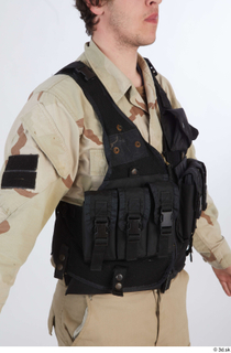 Reece Bates Contractor A pose 1 army vest upper body…